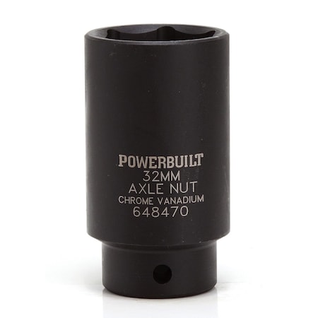 Powerbuilt 1/2" Drive X 36Mm Axle Nut Socket 648472